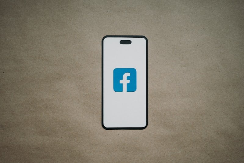 a phone case with a facebook logo on it